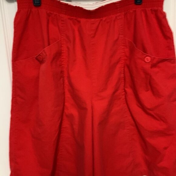 Vintage Red Paper Bag‎ Pocket Culottes - Picture 2 of 5